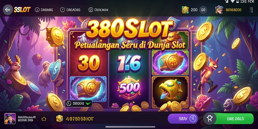 Tampilan menarik dari gameplay petualangan di 380SLOT.