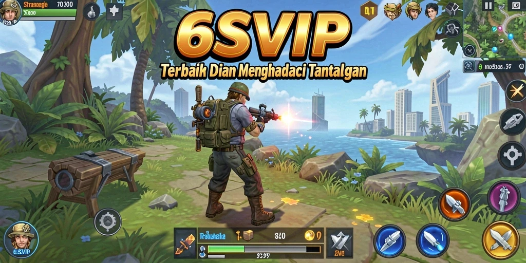 Tampilan gameplay yang intens dan penuh strategi dari 6SVIP.