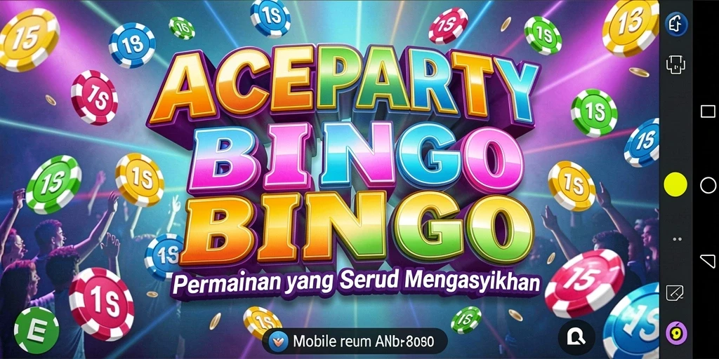 Tampilan gameplay seru dan menarik dari ACEPARTY Bingo.