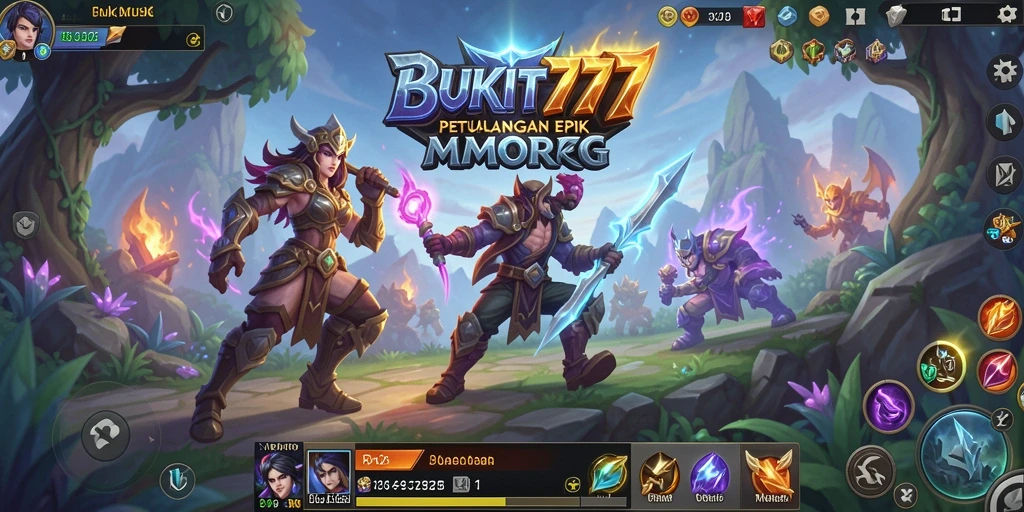 Tangkapan layar memperlihatkan gameplay seru di BUKIT777.