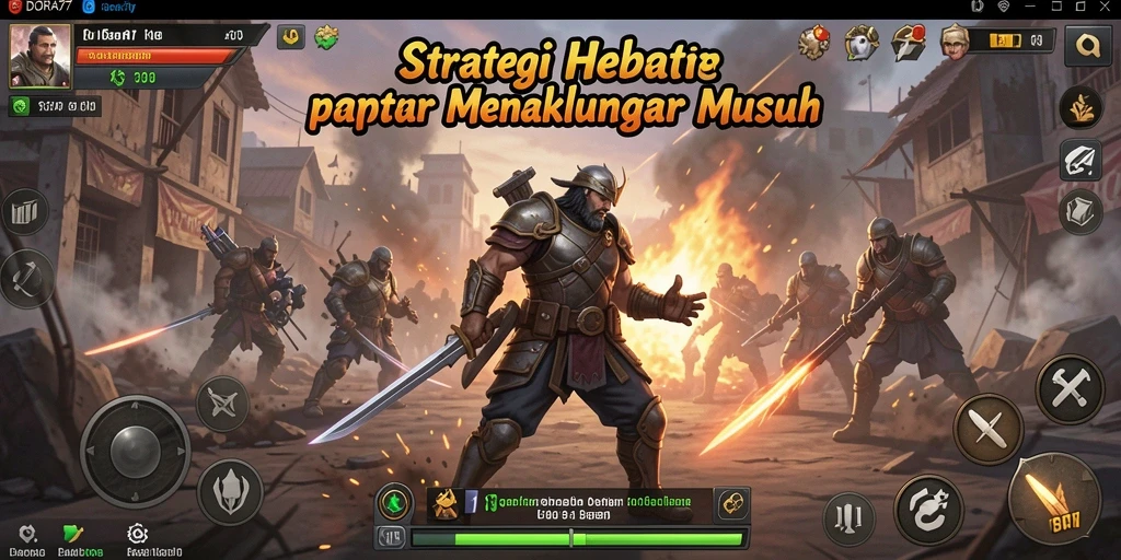 Tampilan gameplay DORA77 yang penuh strategi dan adrenalin.