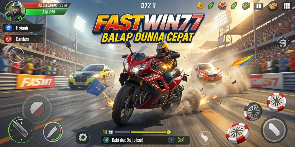 Tampilan gameplay yang memukau dalam balapan,<strong>FASTWIN77</strong> menunjukkan aksi mendebarkan.