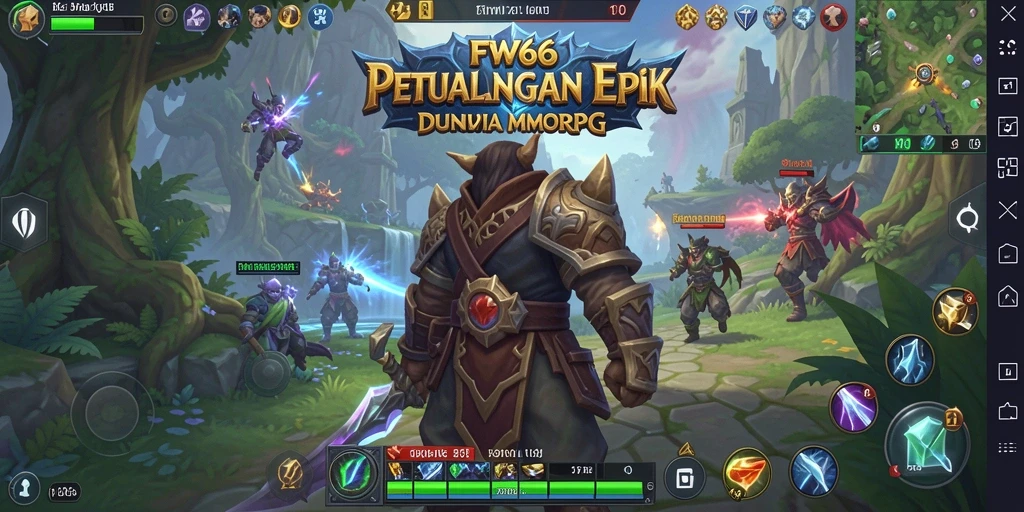 Tangkapan layar utama dari gameplay seru FW66 dalam dunia MMORPG.