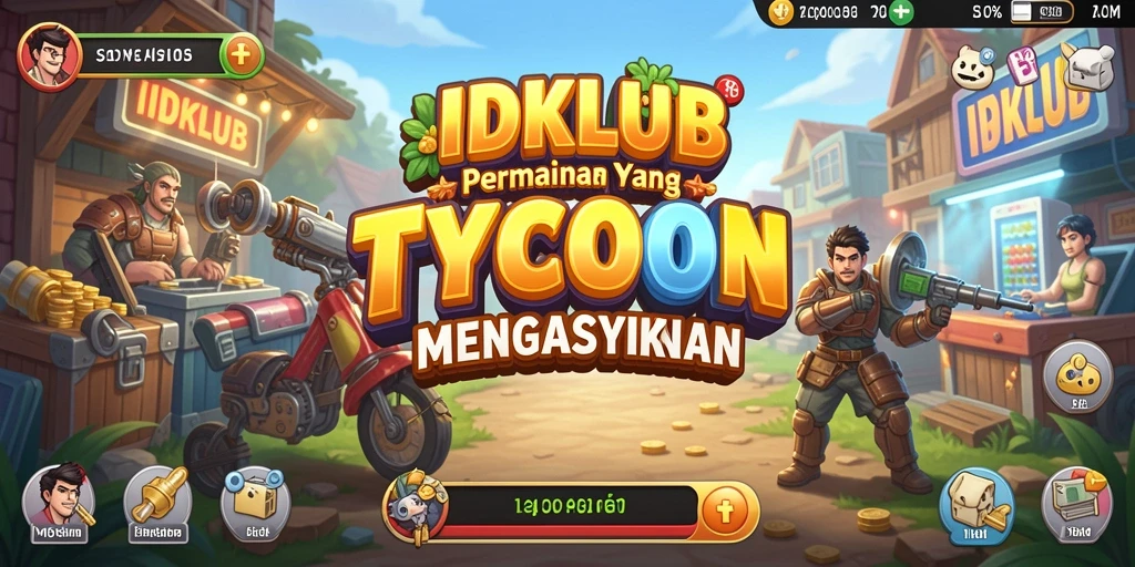 Screenshot gameplay IDKLUB menampilkan suasana persaingan bisnis yang menegangkan.