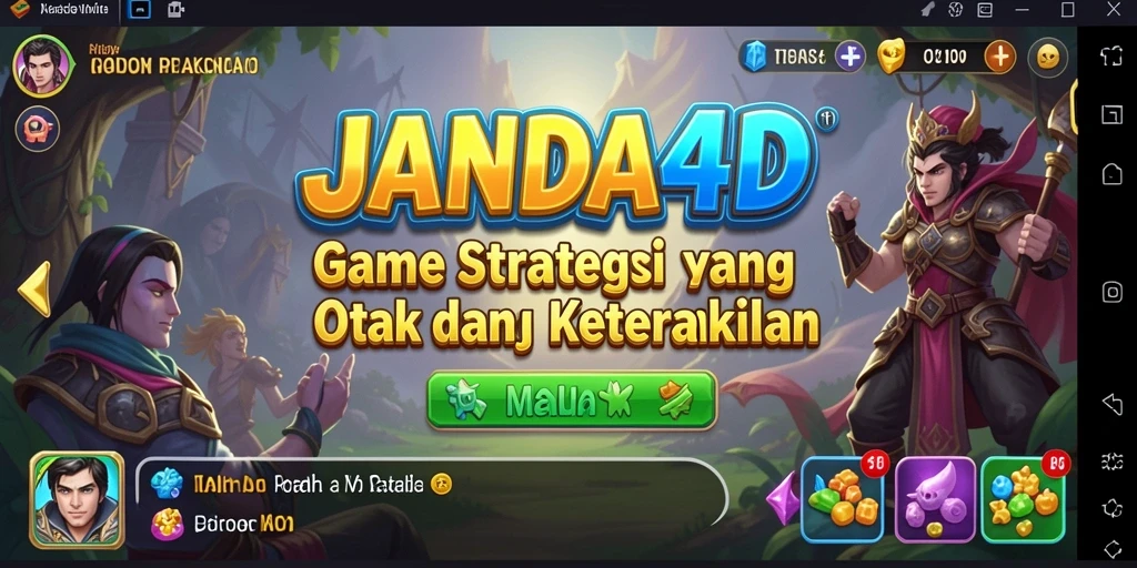 Tampilan gameplay JANDA4D yang menegangkan dan seru.