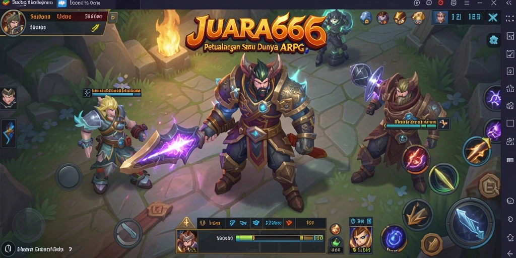 Tampilan gameplay seru dalam dunia ARPG JUARA666.