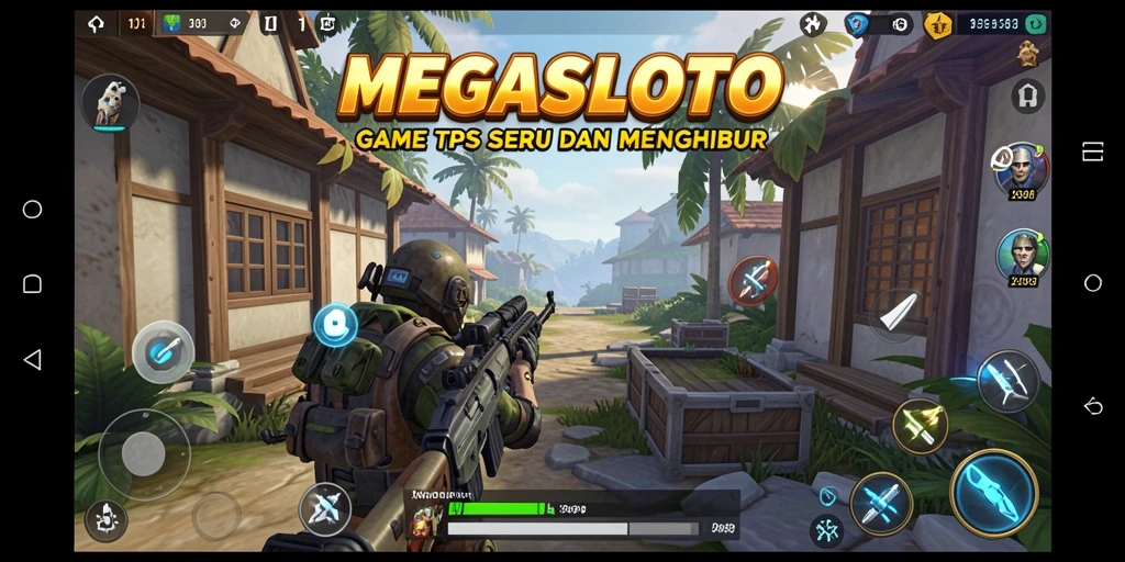 Gameplay seru dan menegangkan dari MEGASLOTO dalam mode TPS.