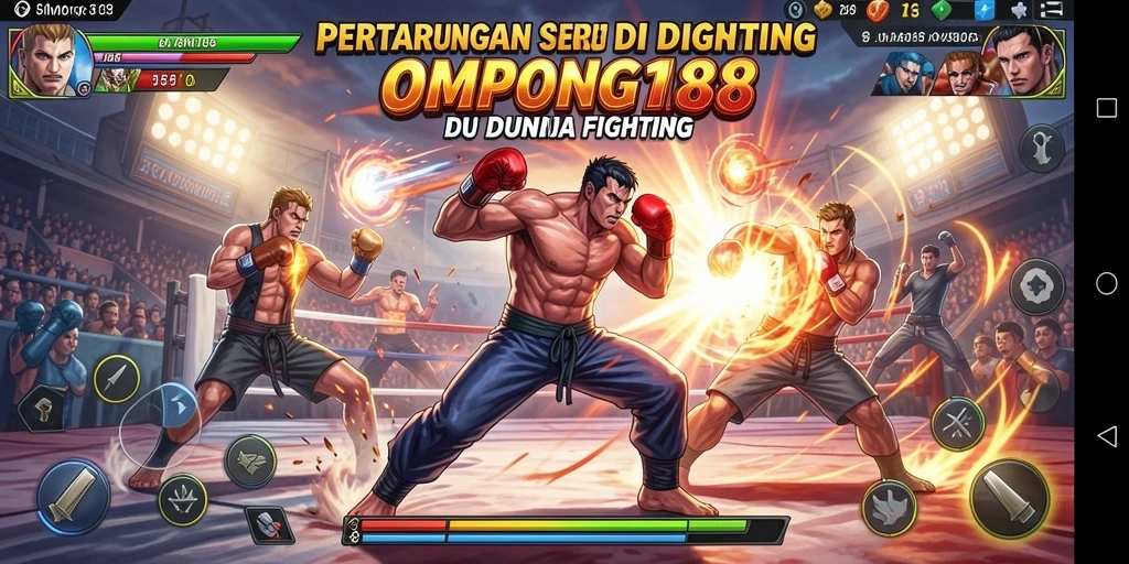 Tampilan gameplay seru di OMPONG188 dengan pertarungan yang mendebarkan.