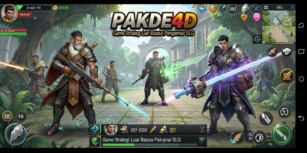 Tampilan gameplay seru dari PAKDE4D yang menunjukkan strategi dan taktik.