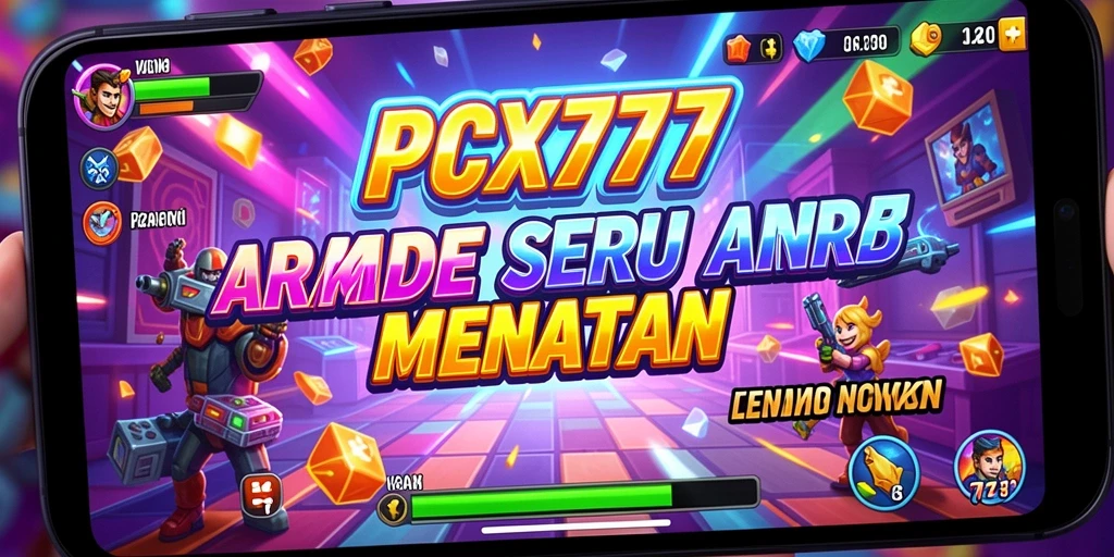 Screenshot menampilkan gameplay seru dari PCX777 yang penuh warna.