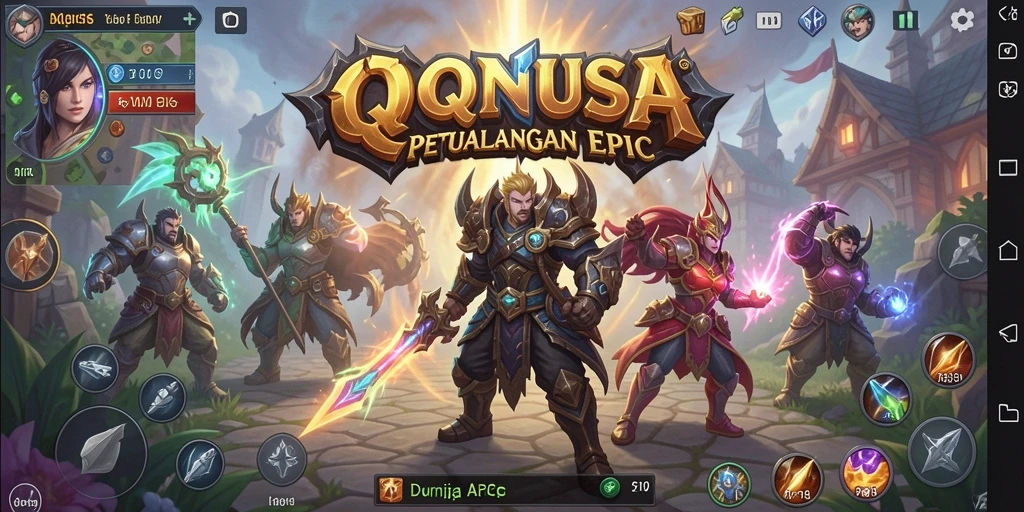 Tangkapan layar gameplay <strong>QQNUSA</strong> yang menampilkan aksi pertarungan mendebarkan.