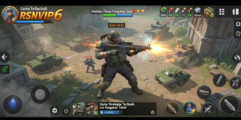 Tampilan gameplay RSNVIP6 yang penuh taktik dan strategi.