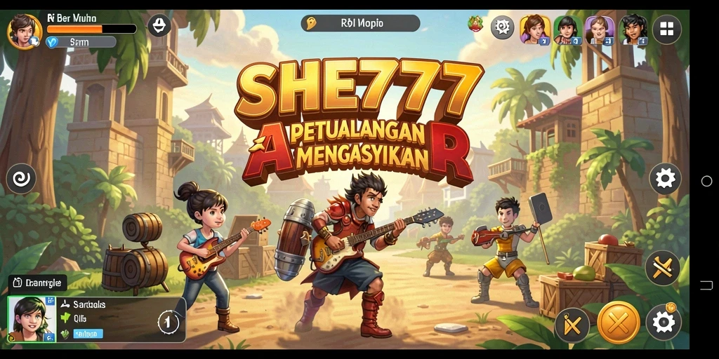 Screenshot gameplay menampilkan momen seru dalam SHE777.