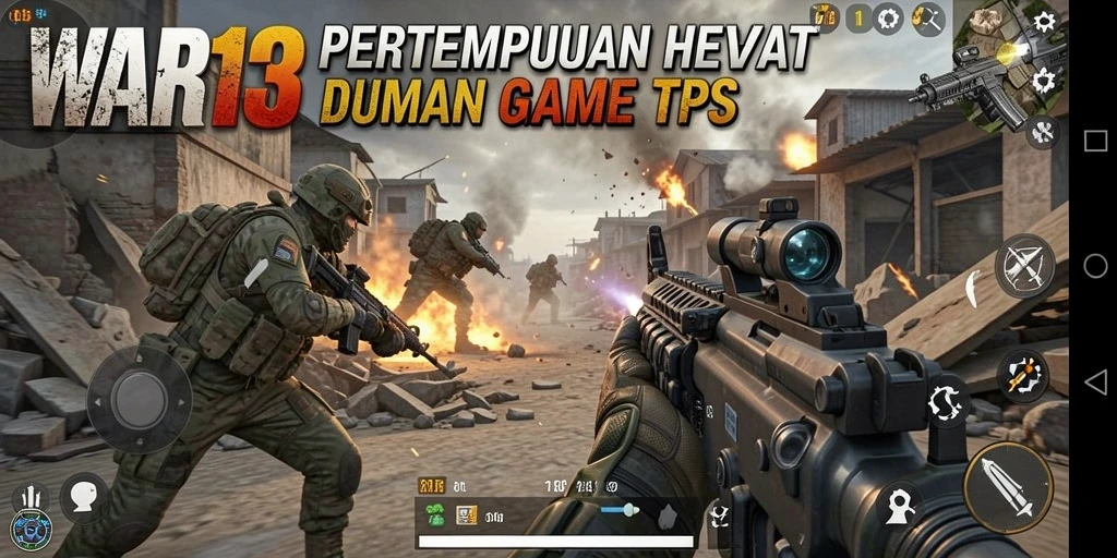 Gambaran utama gameplay TPS yang seru di WAR138.