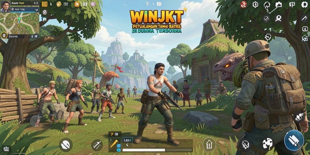 Gameplay seru di dunia terbuka WINJKT yang memukau.