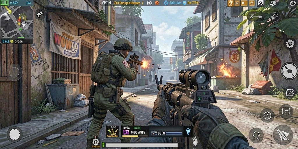 Tangkapan layar menunjukkan aksi seru dalam gameplay WOW99 yang mendebarkan.